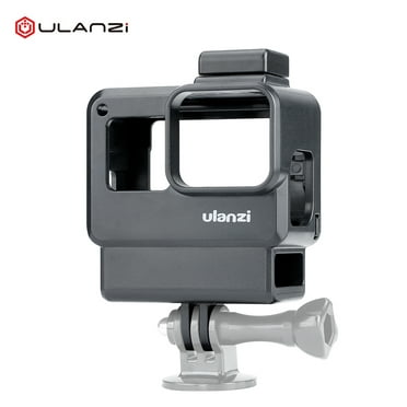 ULANZI V3 Aluminum Vlogging Housing Cage for Gopro Hero 7/6/5 Protective Multiunctional Metal Case Frame for GoPro Audio Mic Adapter 2 Cold Shoe Mount 1/4 Go Pro Adapter 